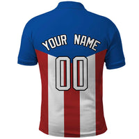 Puerto Rican Baseball Polo Shirt Boricua Flag Sports