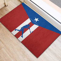 Puerto Rican Baseball Rubber Doormat Boricua Flag Sports