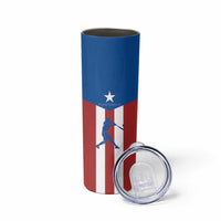 Puerto Rican Baseball Skinny Tumbler Boricua Flag Sports