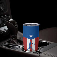 Puerto Rican Baseball Tumbler Cup Boricua Flag Sports