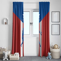 Puerto Rican Baseball Window Curtain Boricua Flag Sports