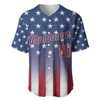 Personalized Team Name American Baseball Jersey USA Flag Fashion Sports