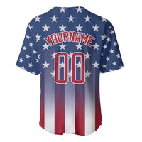 Personalized Team Name American Baseball Jersey USA Flag Fashion Sports