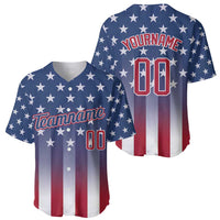 Personalized Team Name American Baseball Jersey USA Flag Fashion Sports