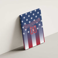 Personalized Team Name American Canvas Wall Art USA Flag Fashion Sports