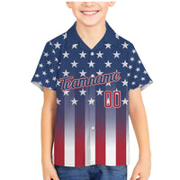 Personalized Team Name American Family Matching Mermaid Dress and Hawaiian Shirt USA Flag Fashion Sports