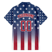 Personalized Team Name American Family Matching Tank Maxi Dress and Hawaiian Shirt USA Flag Fashion Sports