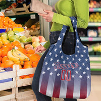 Personalized Team Name American Grocery Bag USA Flag Fashion Sports