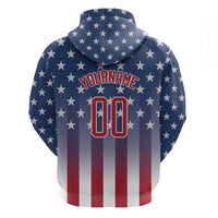 Personalized Team Name American Hoodie USA Flag Fashion Sports