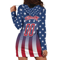 Personalized Team Name American Hoodie Dress USA Flag Fashion Sports