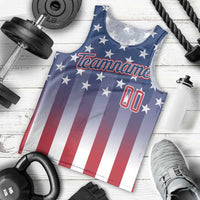 Personalized Team Name American Men Tank Top USA Flag Fashion Sports