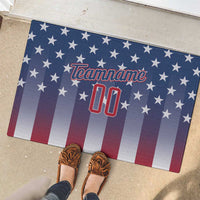 Personalized Team Name American Rubber Doormat USA Flag Fashion Sports