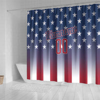 Personalized Team Name American Shower Curtain USA Flag Fashion Sports