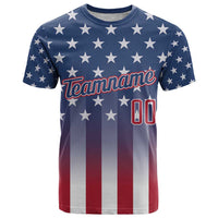 Personalized Team Name American T Shirt USA Flag Fashion Sports