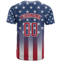 Personalized Team Name American T Shirt USA Flag Fashion Sports