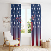 Personalized Team Name American Window Curtain USA Flag Fashion Sports