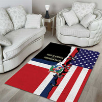Dominican Republic Area Rug Made In America with Dominican Parts DT03