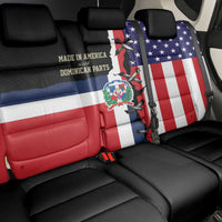 Dominican Republic Back Car Seat Cover Made In America with Dominican Parts DT03