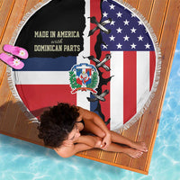 Dominican Republic Beach Blanket Made In America with Dominican Parts DT03