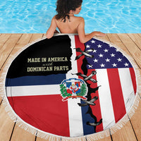 Dominican Republic Beach Blanket Made In America with Dominican Parts DT03