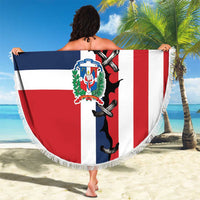 Dominican Republic Beach Blanket Made In America with Dominican Parts DT03