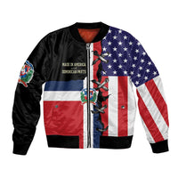 Dominican Republic Bomber Jacket Made In America with Dominican Parts DT03
