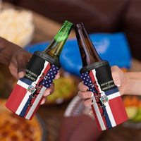 Dominican Republic 4 in 1 Can Cooler Tumbler Made In America with Dominican Parts DT03