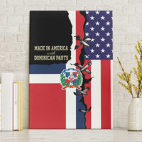 Dominican Republic Canvas Wall Art Made In America with Dominican Parts DT03