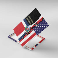 Dominican Republic Canvas Wall Art Made In America with Dominican Parts DT03