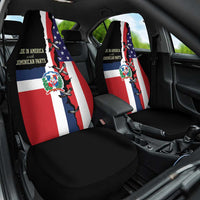Dominican Republic Car Seat Cover Made In America with Dominican Parts DT03