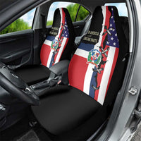 Dominican Republic Car Seat Cover Made In America with Dominican Parts DT03