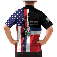 Dominican Republic Family Matching Mermaid Dress and Hawaiian Shirt Made In America with Dominican Parts DT03