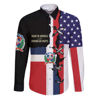 Dominican Republic Family Matching Puletasi and Hawaiian Shirt Made In America with Dominican Parts DT03