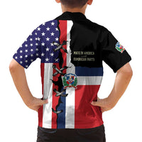 Dominican Republic Family Matching Tank Maxi Dress and Hawaiian Shirt Made In America with Dominican Parts DT03