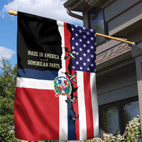 Dominican Republic Garden Flag Made In America with Dominican Parts DT03