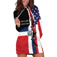 Dominican Republic Hoodie Dress Made In America with Dominican Parts DT03
