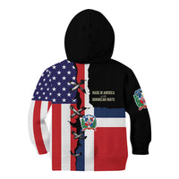 Dominican Republic Kid Hoodie Made In America with Dominican Parts DT03