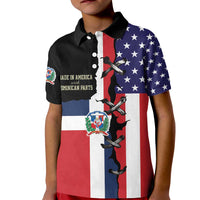 Dominican Republic Kid Polo Shirt Made In America with Dominican Parts DT03