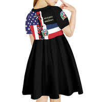 Dominican Republic Kid Short Sleeve Dress Made In America with Dominican Parts DT03