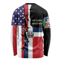 Dominican Republic Long Sleeve Shirt Made In America with Dominican Parts DT03