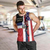Dominican Republic Men Tank Top Made In America with Dominican Parts DT03