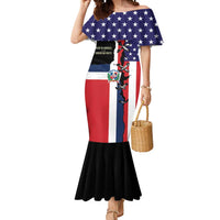 Dominican Republic Mermaid Dress Made In America with Dominican Parts DT03