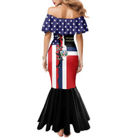 Dominican Republic Mermaid Dress Made In America with Dominican Parts DT03