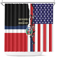 Dominican Republic Shower Curtain Made In America with Dominican Parts DT03