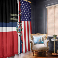 Dominican Republic Window Curtain Made In America with Dominican Parts DT03