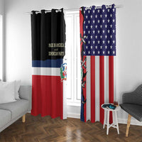 Dominican Republic Window Curtain Made In America with Dominican Parts DT03