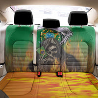 Brazil Hoodie Back Car Seat Cover Brazil Reaper Skull Fire - Wonder Print Shop
