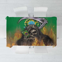 Brazil Hoodie Tablecloth Brazil Reaper Skull Fire - Wonder Print Shop