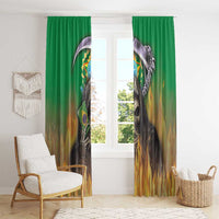 Brazil Hoodie Window Curtain Brazil Reaper Skull Fire - Wonder Print Shop