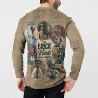 The Black Minds Behind Progress Button Sweatshirt Africa Black Invention - Wonder Print Shop